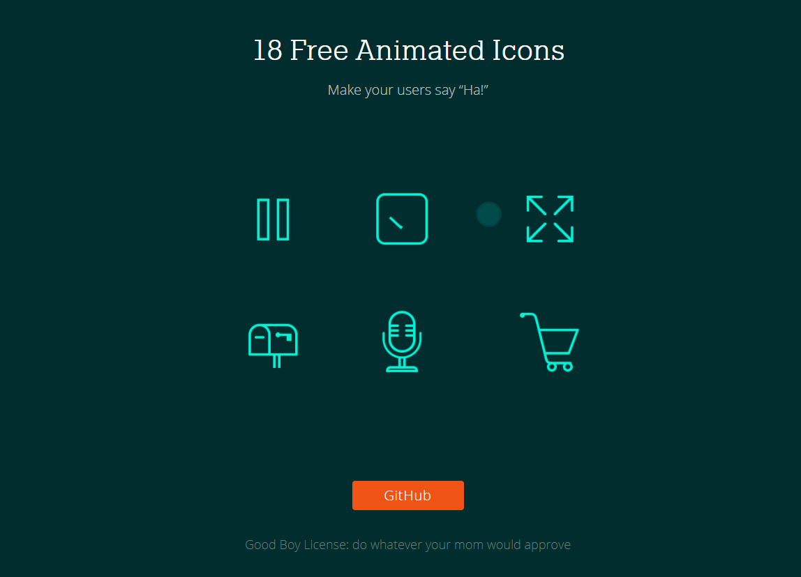 アイコンをアニメーションさせる「Animated Icons」